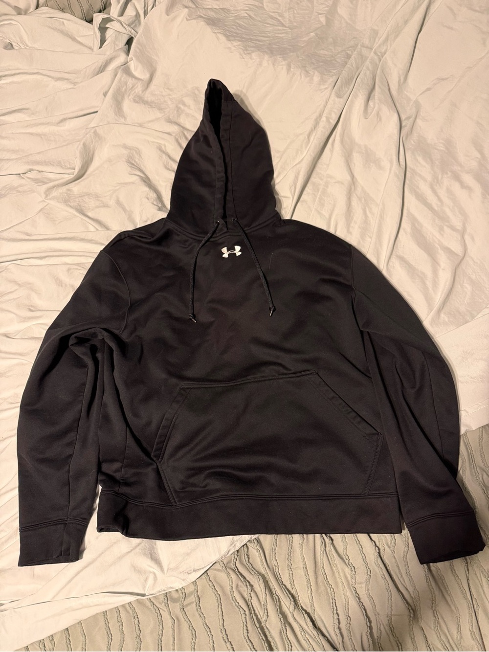 Under Armour Black Men's Pullover Hoodie with Logo